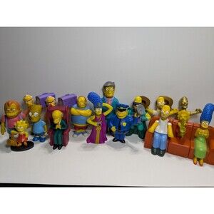 16 Piece Bundle Simpsons Figurines Mostly Burger King